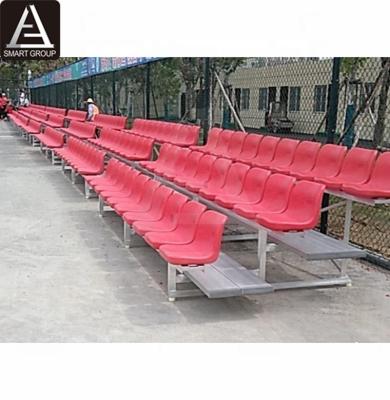 China Aluminum Tribune Bleacher with Plastic Seats, Gym Benches, Aluminum Grandstand for Playground for sale