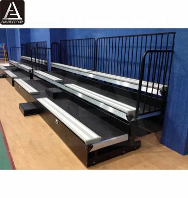 China Safty New Design Sports Indoor Standing Platform Outdoor Retractable Gym Seating Bleacher For Sale for sale