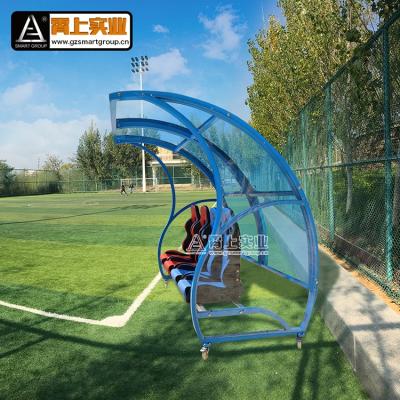 China Sports/Playground/Soccer Field Aluminum Alloy Made Portable Football Team Shelter, Mobile Footballer Shelters for sale