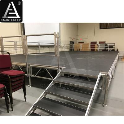 China Cheap Aluminum Lighting Truss Newly Set Aluminum Lighting Wooden Stage Event Concert Stage For Concert for sale