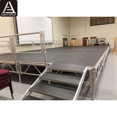 China Cheap Durable 60-100Cm Folding Stage Quickly Setup Aluminum Portable Stage Concert Stage for sale