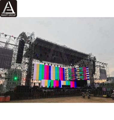 China Layer Steel Outdoor Steel Truss For Hanging Lights Speaker Truss Portable Stage for sale