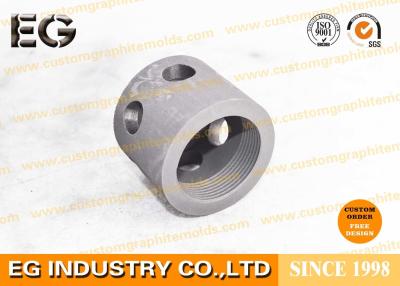 China Customizable High purity graphite Round nut with six holes on the side Long service life with 45º Chamfer for sale