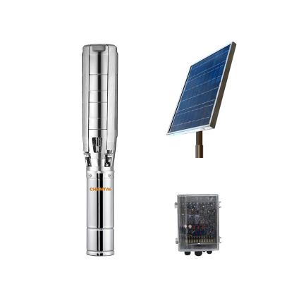 China Commercial Buildings 4 Inch 220 Volt Deep Well 110v 5 Inch Solar Dc Submersible Pump for sale