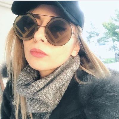 China 2021 fashion sunglasses women shape oversized round sunglass high quality designer female sunglass for sale