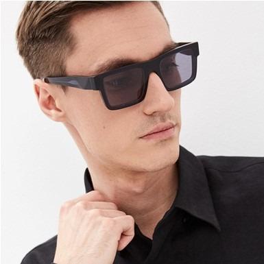 China 2021 High Quality Men's Leopard Print Rectangle New Fashion Polarized Retro Sunglasses for sale