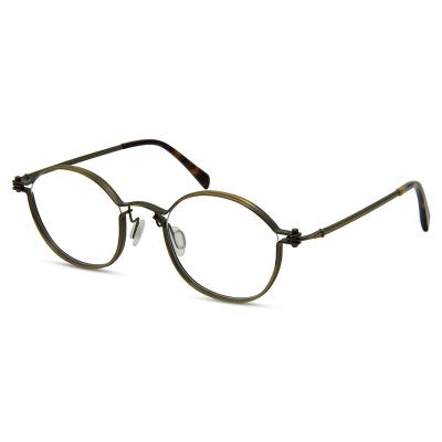 China High Quality Round Blue Light Metal Optical Frames Unisex Glass Frame Wind Blocking Wholesale Sales Women Eyewear Men Glasses Design Eye Glasses for sale