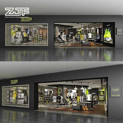 China Eco-Friendly 3D Customer Case Retail Sports Shoes Shop Interior Design Simple Metal Sneaker Shoes Display Rack for sale