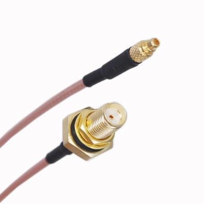 China Signal Transmission RF Cable Assemblies Coaxial SMA MMCX Female To Male RF Cable Adapter For Mobile for sale