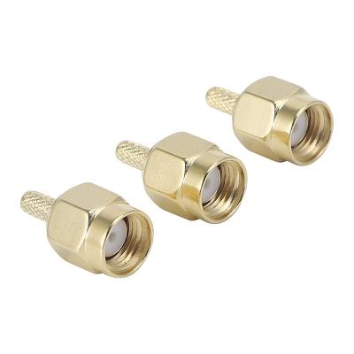 China Ceyetec Standard Brass Connector Antenna SMA Male For RG316 Cable for sale