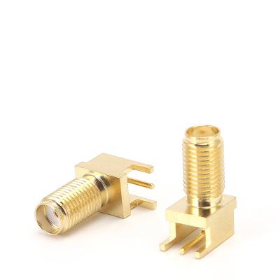 China New Arrival SMA Radio Antenna PCB Mount SMA Brass Female Connector for sale