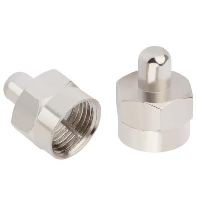 China RF F Type Coaxial Connector Male Terminator For TV for sale