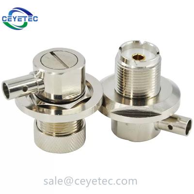 China SO239 Car Right Angle Female Antenna UHF Nut LMR300 5D-FB RF Coaxial Cable Screw Connector for sale