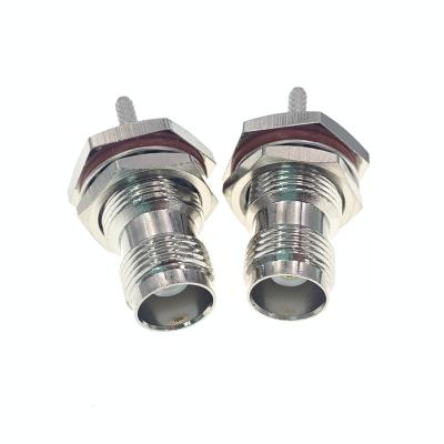 China RF Connector RP TNC Bulkhead Jack Waterproof Coaxial Connector RP-TNC For RG174 Cable for sale