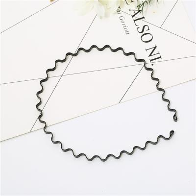 China Korean Women's Hair Accessories Simple Wave Hairband Metal Headband Fashion Unisex Headband for sale