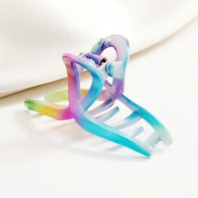 China Hair Accessories Shapes Metal Hair Accessories Children's Color Grab Clip Back Small Cross Hair Clip Temperament Shark Head Clip for sale