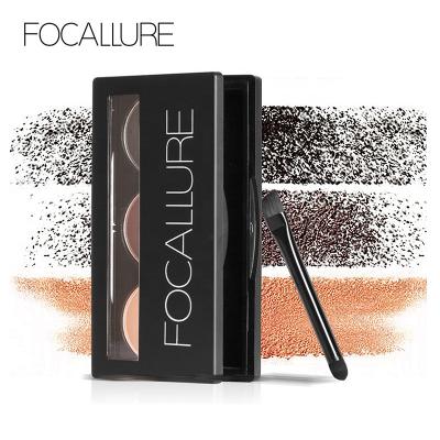 China FOCALLURE FA04 Waterproof Eye Brow Powder Wholesale Cosmetics Eyebrow Stamp Powder for sale