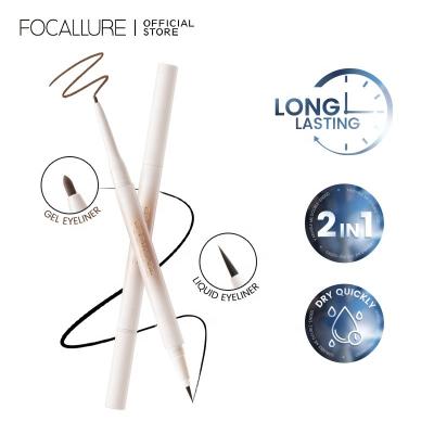 China FOCALLURE FA240 Waterproof Double Eyeliner Liquid Long Lasting Eyeliner and Gel Eyeliner 2 in 1 for sale