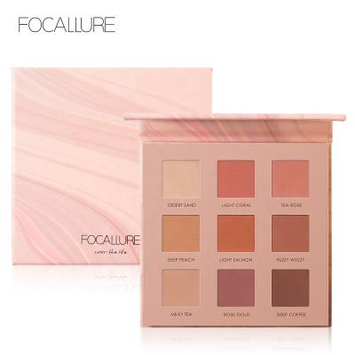 China FOCALLURE FA62 matte eyeshadow palette waterproof eligant eye shadow 9 color for sale