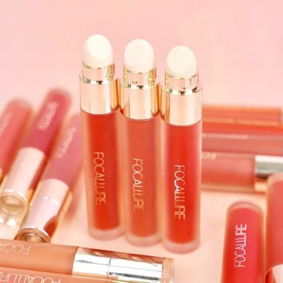 China FOCALLURE FA210 Waterproof Lip Tint Matte Lip Mud with Multi-use Sponge Lip Brush for sale