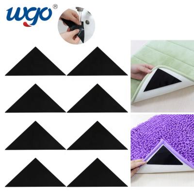 China Home Hotel Cover Clips For Carpet Triangle Corner Shape, Rug Clip For Area Rugs, Anti Curling Corner Carpet Renewable Adhesive for sale