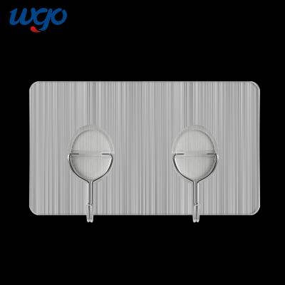 China Modern Bathroom Shower Towel Removable Self Adhesive Stainless Steel Wall Sticky Hook for sale