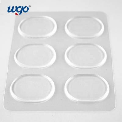 China 6pcs Transparent Heat Resistant Damper Set WGO Silicone Door Handle Crash Pad Mute Sticker Repeatable Gel Pad for sale