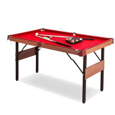 China Econmic Kids Game Pool Table 4.5ft Small Size Mini Folding Billiard Table for sale