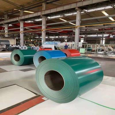 China 0.12mm - 4mm Prepainted Steel Sheet Coil PPGL PPGI Ral Color Coated for sale