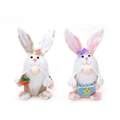 China Easter Handmade Plush Bunny Gnome Rabbit Home Decoration Stuffed Bunny for Gifts for sale