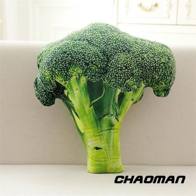 China Funny High Quality Soft Broccoli Custom Toy Plush Vegetable Shape Pillow Eco-friendly Plush Material for sale