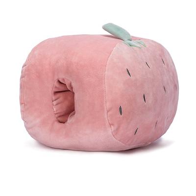 China Wholesale Cute Reusable Hand Warmer Plush Stuffed Strawberry Plush Toy Warmer Toy for sale