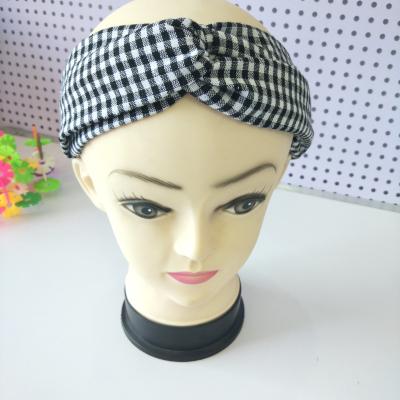 China Cute Hot Sales Cotton Fabric Twist Elastic Hair Band for sale