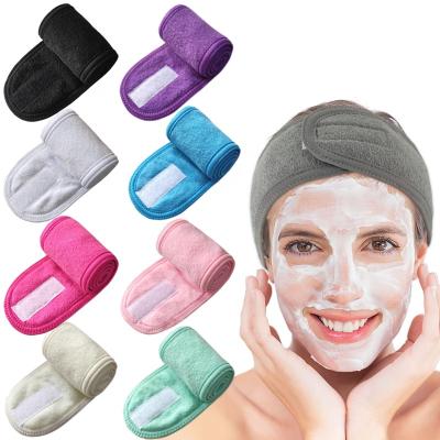 China Low MOQ Quantity Sports Direct High Adjustable Spa Headband Factory Head Band For Customized Logo for sale