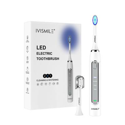 China IVISMILE Bestsellers Private Label Battery Operated Toothbrush Led Teeth Whitening Sonic Electric Toothbrush for sale