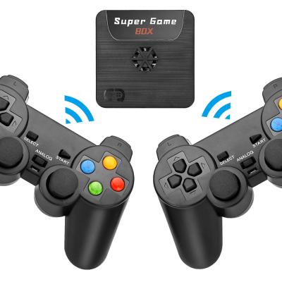 China Classic Wireless Game Box Player 64G X5 Controllers HD 4K TV Games 9000+ Wireless Video Game Console For PS1/PSP/N64/DC for sale