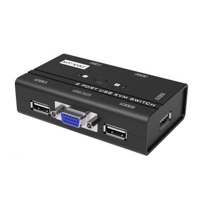 China Hot Selling 2 KVM Switch USB VGA KVM Switch Keyboard Mouse USB Computer OEM Left Status MT-260KL for sale