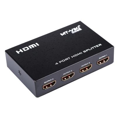 China MT-VIKI 4K*2K 4 port mini rohs h-dmi 1x4 mental housing splitter for sale