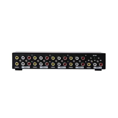 China MT-VIKI RCA 1x8 8 AV Video AV Mental Housing Left Audio Splitter for sale