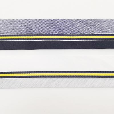 China Other Private Design Yellow Strap Pants Belt Striping Two Color for sale