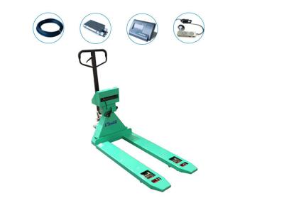 China 0.5KG Division 2000KG Load Carbon Steel Weighing Pallet Jack for sale