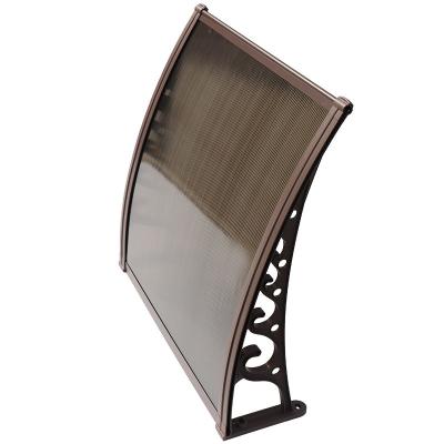 China Beautiful metal door polycarbonate awning tent PC window awning for door tents for sale