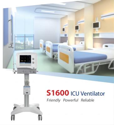 China S1600 het Ziekenhuisicu Ventilator 10,4“ TFT-het Scherm ICU Ademhalingsmachine Te koop