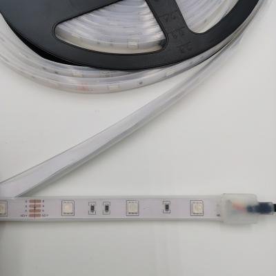 China LANDSCAPE 5050 5730 SMD 30 60 LED Color Remote Control RGBW 12V IP68 Variable Color Outdoor Decoration Silicon LED Strip Lights/M 10MM for sale