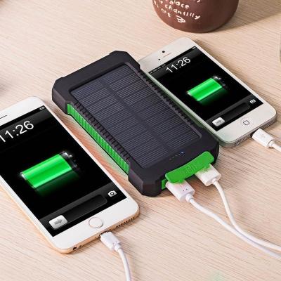 China Solar Wireless Charging Charger, Yelomin 20000mAh Power Portable Dual USB 5V 1A/2A Outdoor Mobile Bank Products with SOS Function and Compass for sale