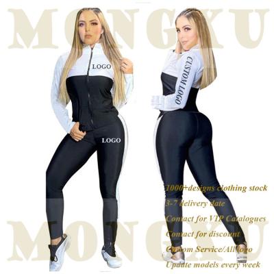 China High Quality Breathable Sports Casual Tracksuit Set Women Pullover Hoodie Sweatsuit Set for sale