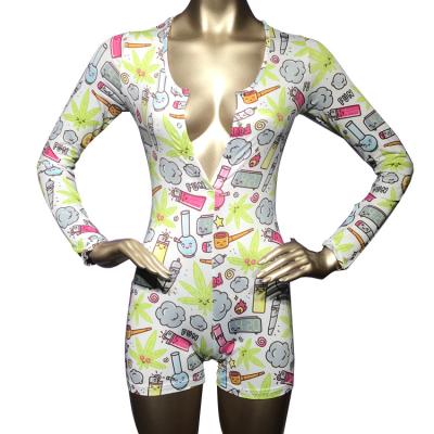 China Cheap QUICK DRY Women Long Sleeve Sexy Adult Cute Sleepwear Party Onesie Pajamas Girls Onesie Pajamas for sale