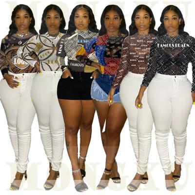 China Plus Size Clothes 2021 Women's Fashion Tops Fall Sexy Black And White Lager Long Sleeve T Shirt Women's Crop Tops Gilden T Shirts Pour Femm for sale