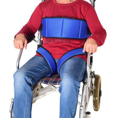 China Multi Color Wheelchair Accessories Fall Prevention Nylon Thigh Undershirt Seat Belt for sale