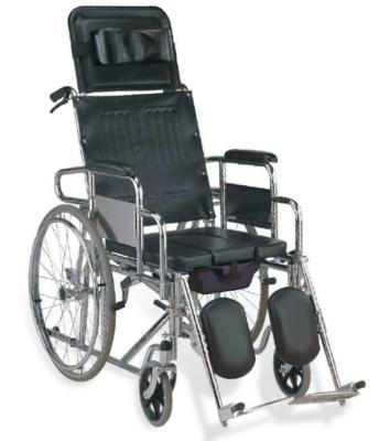 China Lightweight Detachable High Back Wheelchair With Detachable Armrest Elevating Footrest for sale